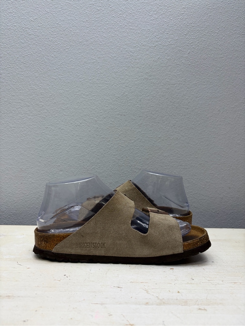 Birkenstock Brown Suede Arizona Sandals Size 37 - Picture 2 of 8